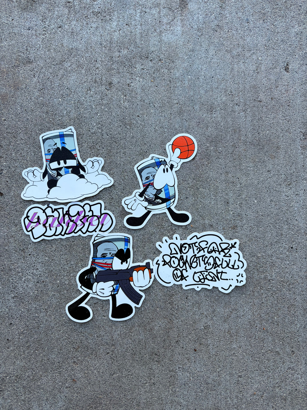 plushie + sticker pack bundle LIMITED PAHPEL DROP – NOT RESTOCKING