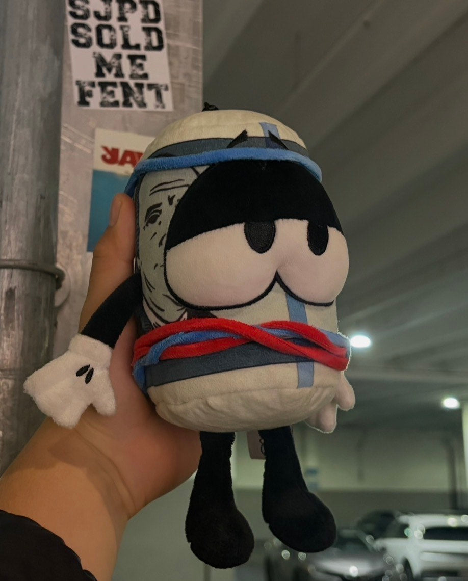 plushie + sticker pack bundle